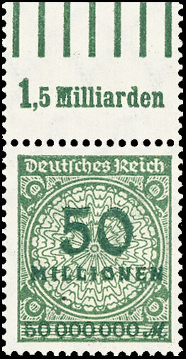 Inflation 1923 Mi.-Nr. 321 Wa OR 070 Oberrand - postfrisch