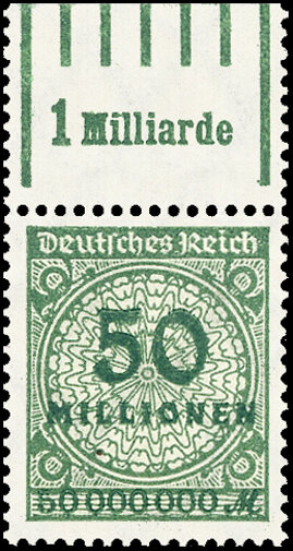 Inflation 1923 Mi.-Nr. 321 Wa OR /151 Oberrand - postfrisch
