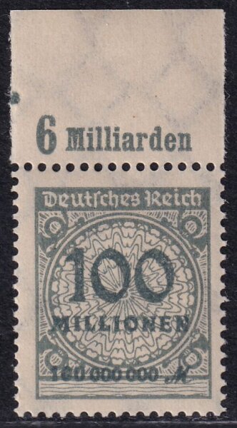 Inflation 1923 Mi.-Nr. 322 A OR Pl. A Oberrand - postfrisch