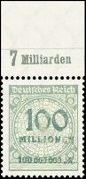Inflation 1923 Mi.-Nr. 322 A OR Pl. C Oberrand - postfrisch