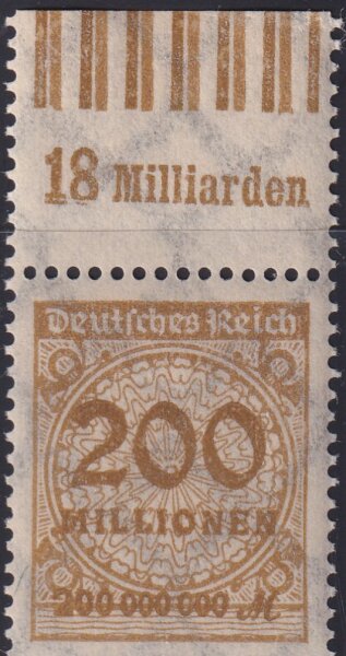 Inflation 1923 Mi.-Nr. 323 Wa OR 060/070 Oberrand - postfrisch