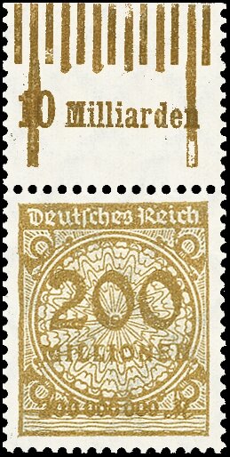 Inflation 1923 Mi.-Nr. 323 Wa OR 141/070 Oberrand - postfrisch
