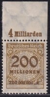 Inflation 1923 Mi.-Nr. 323 A Pb OR Pl. A Oberrand -...
