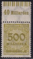 Inflation 1923 Mi.-Nr. 324 W OR 060/070 Oberrand -...