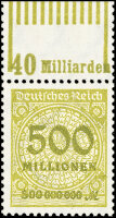 Inflation 1923 Mi.-Nr. 324 A OR P/Wa 1111 Oberrand -...