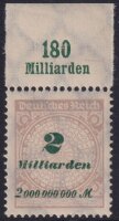Inflation 1923 Mi.-Nr. 326 A OR Pl. A Oberrand - postfrisch