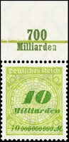 Inflation 1923 Mi.-Nr. 328 A OR Pl. C Oberrand - postfrisch