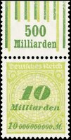 Inflation 1923 Mi.-Nr. 328 A OR W 141/151 Oberrand -...