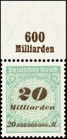 Inflation 1923 Mi.-Nr. 329 A OR Pl. A Oberrand - postfrisch