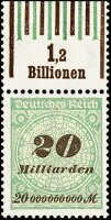 Inflation 1923 Mi.-Nr. 329 W OR 060/151 Oberrand -...