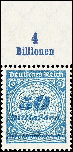 Inflation 1923 Mi.-Nr. 330 A OR Pl. A Oberrand - postfrisch