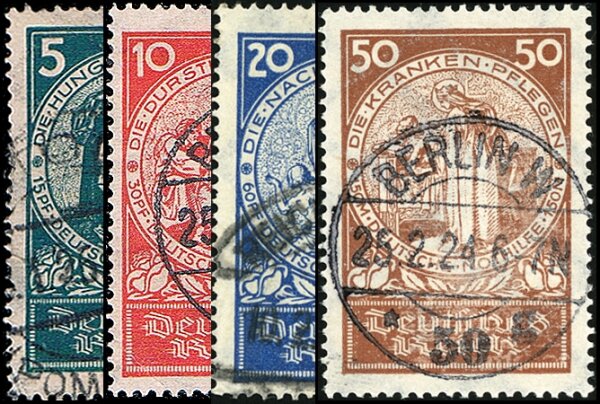 Deutsches Reich 1924 Mi.-Nr. 351-354 - gestempelt