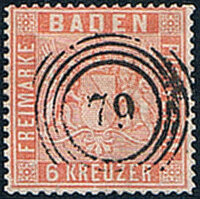 Baden 1860-1862 Mi.-Nr. 11 a - gestempelt
