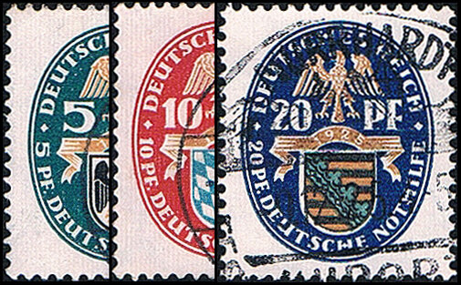 Deutsches Reich 1925 Mi.-Nr. 375-377 - gestempelt