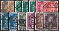 Deutsches Reich 1926 Mi.-Nr. 385-397 - gestempelt