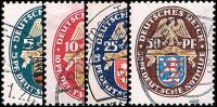Deutsches Reich 1926 Mi.-Nr. 398-401 - gestempelt