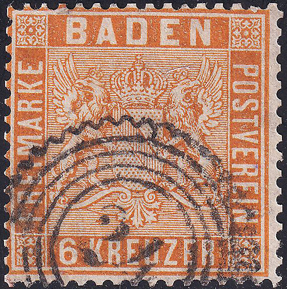 Baden 1860-1862 Mi.-Nr. 11 b - gestempelt
