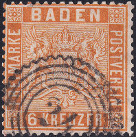 Baden 1860-1862 Mi.-Nr. 11 b - gestempelt
