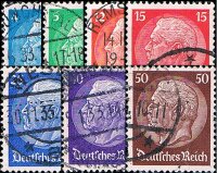 Deutsches Reich 1932 Mi.-Nr. 467-473 - gestempelt