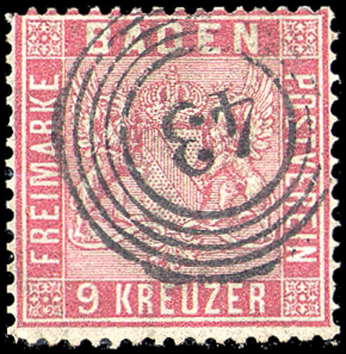 Baden 1860-1862 Mi.-Nr. 12 - gestempelt
