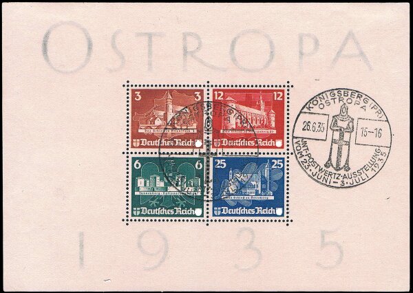 Deutsches Reich 1935 Block 3 - gestempelt