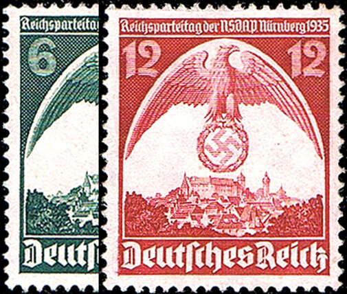 Deutsches Reich 1935 Mi.-Nr. 586 587 - postfrisch
