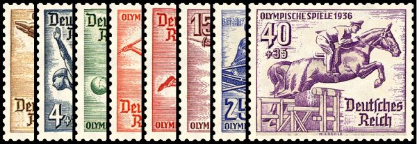 Deutsches Reich 1936 Mi.-Nr. 609-616 - postfrisch