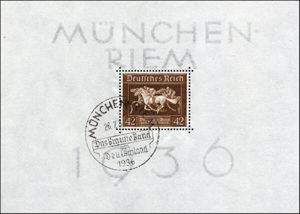 Deutsches Reich 1936 Block 4 - gestempelt