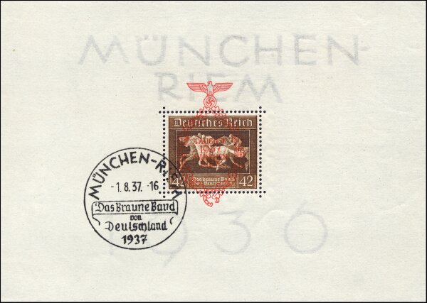 Deutsches Reich 1937 Block 10 - gestempelt