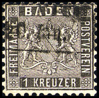 Baden 1862 Mi.-Nr. 13 a - gestempelt