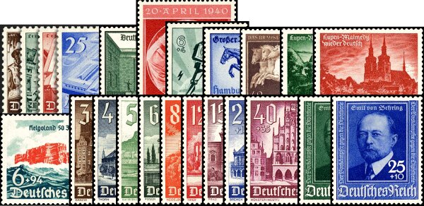 III. Reich Jahrgang 1940 - postfrisch