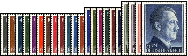 Deutsches Reich 1941 Mi.-Nr. 781-802 B - postfrisch