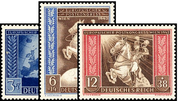 Deutsches Reich 1942 Mi.-Nr. 820-822 - postfrisch