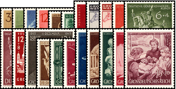 Deutsches Reich 1943-1944 Mi.-Nr. 850-872 - postfrisch