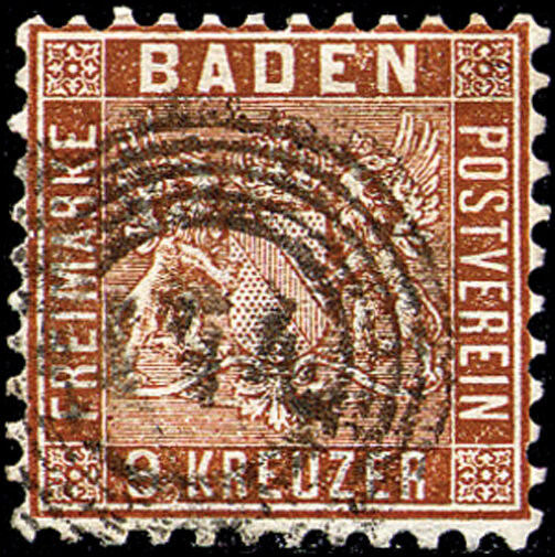 Baden 1862 Mi.-Nr. 15a - gestempelt