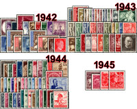 III. Reich Jahrgang 1942-45 - postfrisch