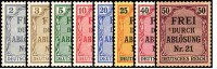 DR Dienst 1903 Mi.-Nr. 1-8 - ungestempelt