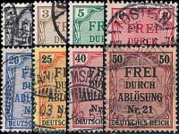DR Dienst 1903 Mi.-Nr. 1-8 - gestempelt