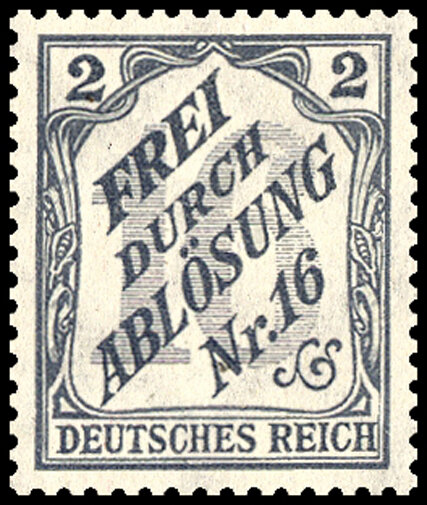 DR Dienst 1905 Mi.-Nr. 9 - ungestempelt