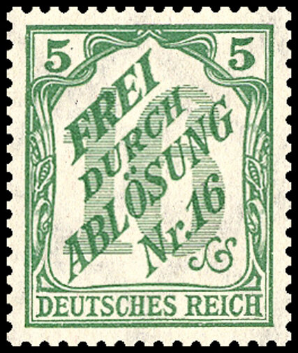 DR Dienst 1905 Mi.-Nr. 11 - ungestempelt
