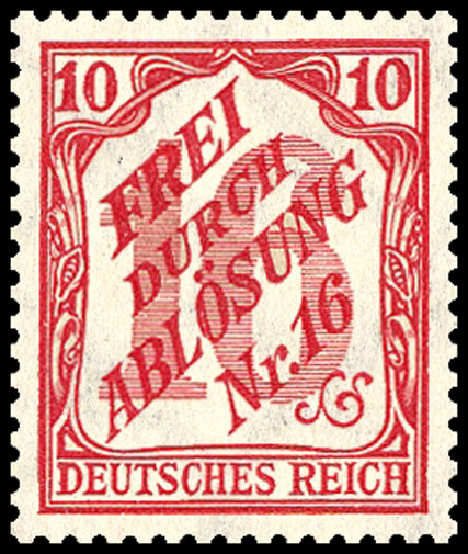 DR Dienst 1905 Mi.-Nr. 12 - postfrisch