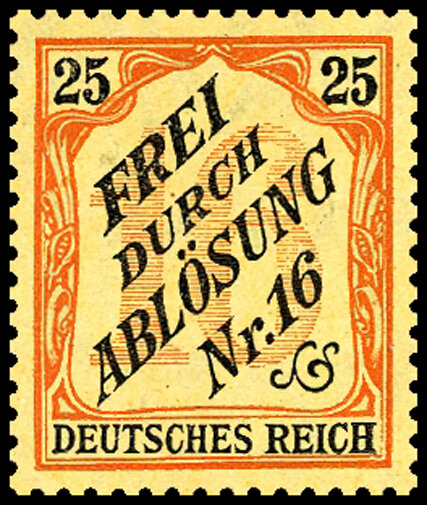 DR Dienst 1905 Mi.-Nr. 14 - postfrisch
