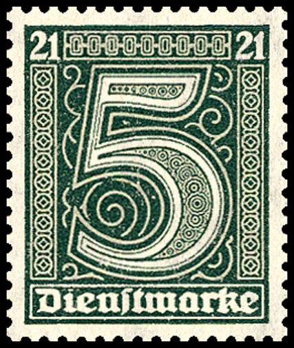 DR Dienst 1920 Mi.-Nr. 16 - postfrisch