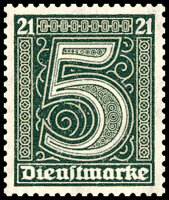 DR Dienst 1920 Mi.-Nr. 16 - postfrisch