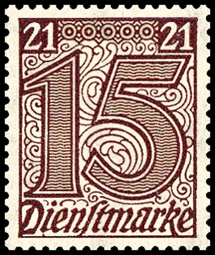 DR Dienst 1920 Mi.-Nr. 18 - postfrisch