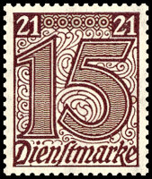 DR Dienst 1920 Mi.-Nr. 18 - postfrisch