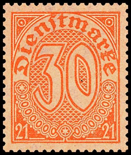 DR Dienst 1920 Mi.-Nr. 20 - postfrisch