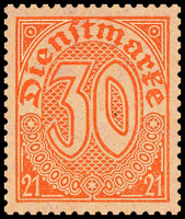 DR Dienst 1920 Mi.-Nr. 20 - postfrisch