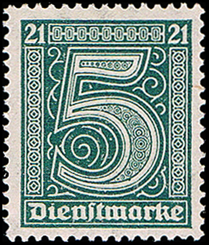 DR Dienst 1920 Mi.-Nr. 23 - postfrisch