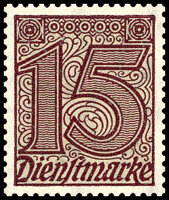 DR Dienst 1920 Mi.-Nr. 25 - postfrisch